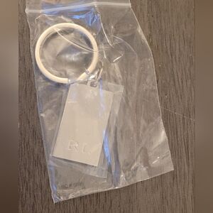 RL White Keychain